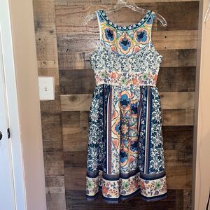 Champagne & Strawberry by Flying Tomato Multicolored Sleeveless Dress